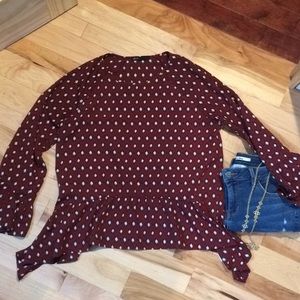 Nordstrom Gibson Bell Sleeve Top